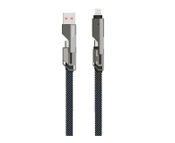 4smarts ComboCord Flat 240W USB/USB-C/Lightning 1.5m + brelok - 1535853 - zdjęcie 1
